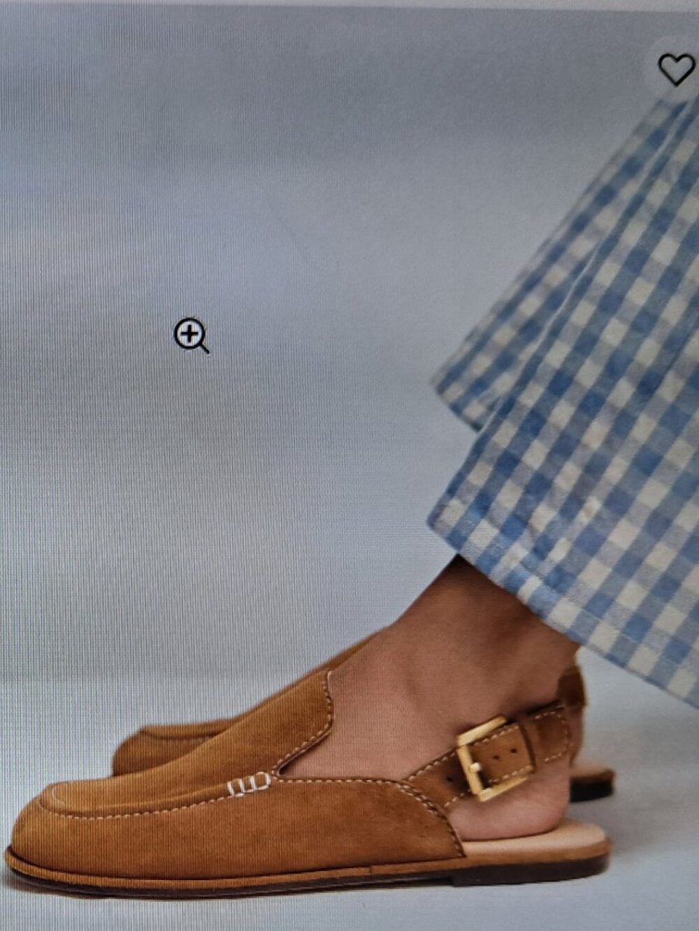 BODEN Golden Brown Suede Slingback Clog Flats - Size: US 9/EU 40 - Picture 2 of 4